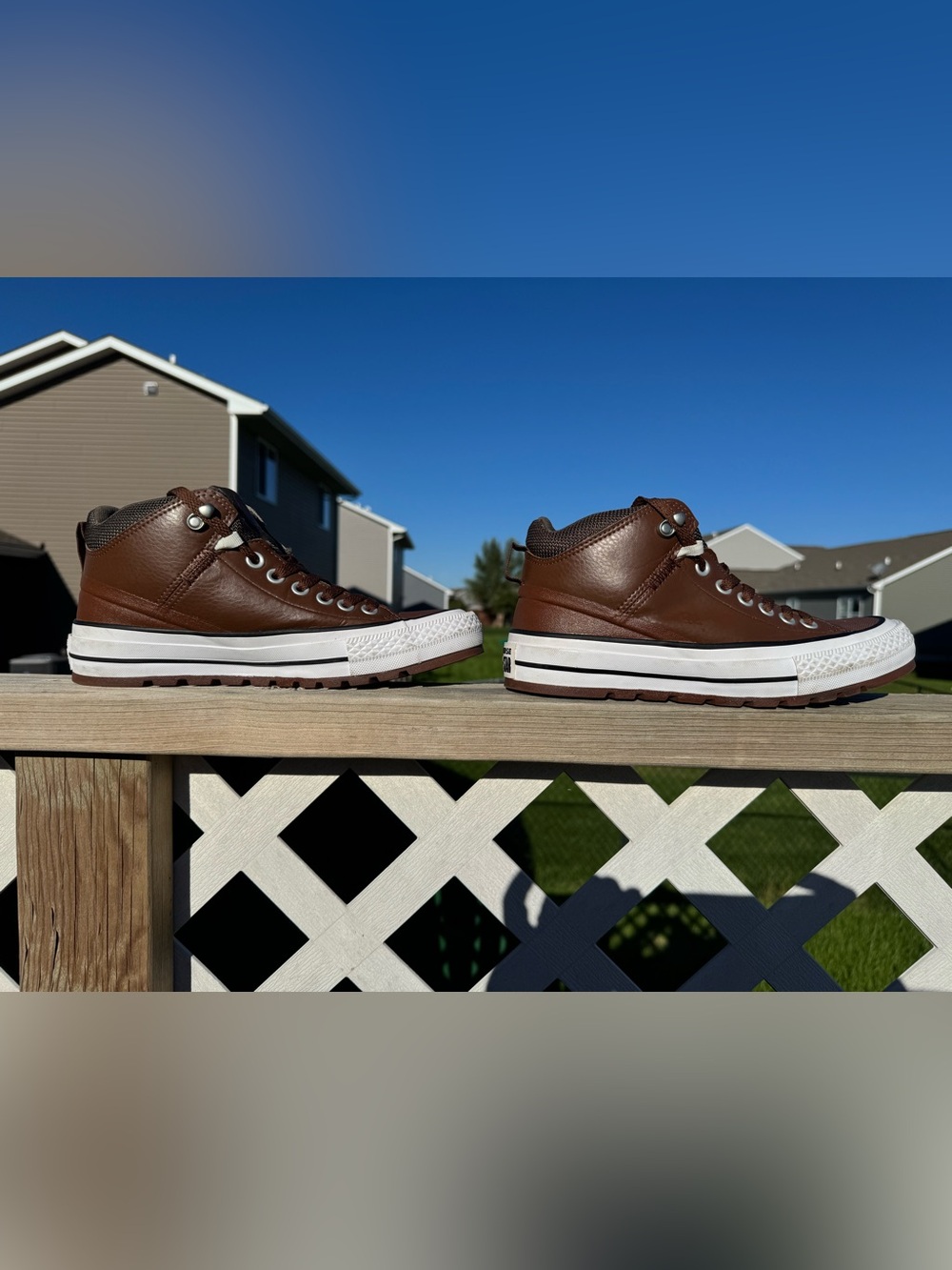 Converse Chuck Taylor All Street Boot Hi Brown Leather Men’s 8.5